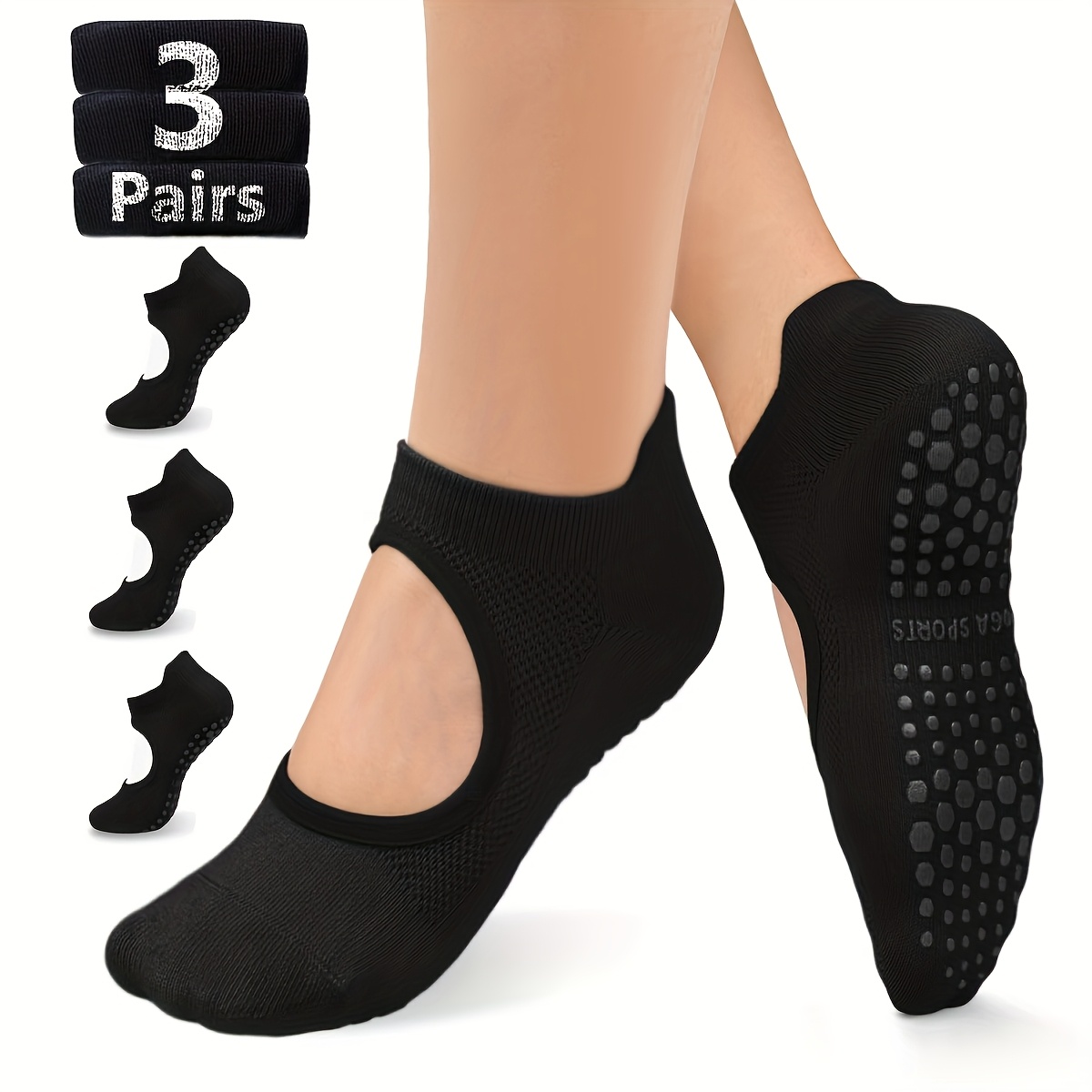 Non Slip Grip Women Socks for  - Medias Para Pilates Y Yoga recension och pris