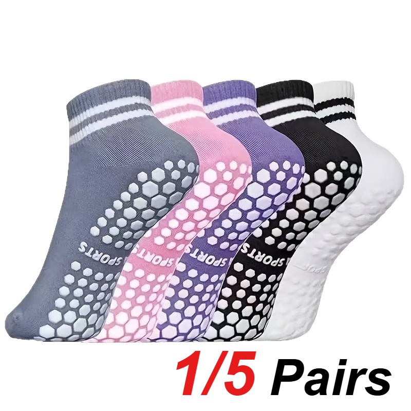1/5 Pair Women's Silicone Anti - Medias Para Pilates Y Yoga recension och pris