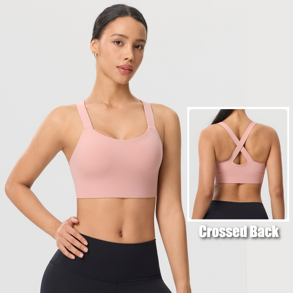 Solid Color Cross Back Sports  - Pilates Yoga One recension och pris