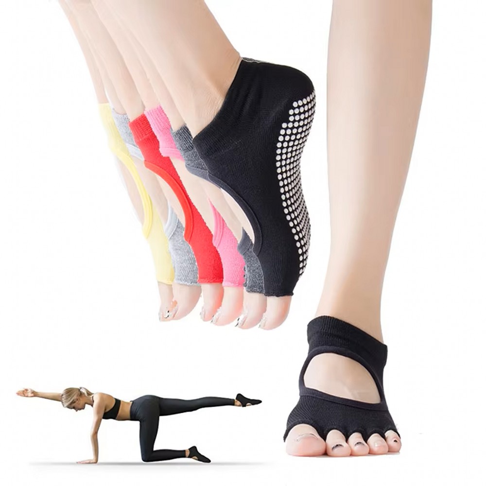 Backless Five Toe Yoga Socks O - Medias Para Pilates Y Yoga recension och pris